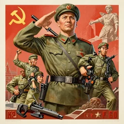 a detailed and complex, highly detailed, concept art, soviet propaganda poster depicting a dromaius in military uniform. painting by irakli toidze,