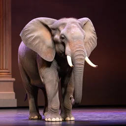 an elephant as a guest in opera