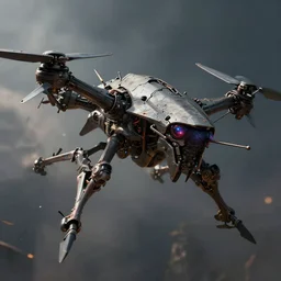 “erebos’s titan, revenant, reaver drone, art by jenni pasanen and Chris Rallis, high detail, cinematic, cgsociety 8k”