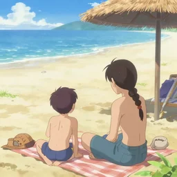 typical anime beach episode.