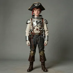 j. c. leyendecker ( ( ( ( ( 2 0 5 0 s retro future boy old super scientest in space pirate mechanics costume full portrait. muted colors. ) ) ) ) ) by jean - baptiste monge!!!!!!!!!!!!!!!!!!!!!!!!!!!!!!