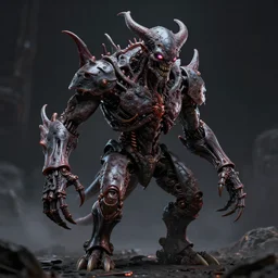 evil cyber demon flesh machine