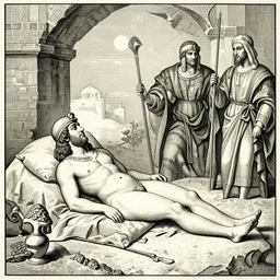 masterpiece mnemonics of Mesopotamian lie, by Edgar Maxence and Ross Tran and Michael Whelan and Da Vinci and Caravaggio and J.M.W Turner and Bruegel intricate line drawings, cinematic, establishing shot, 4k resolution,