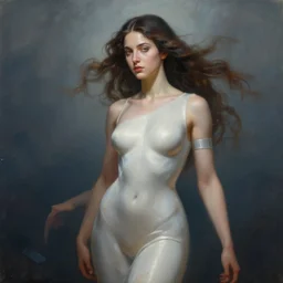 painting of a modern goddess over the abyss, highly detailed, digital painting, artstation, concept art, smooth, sharp focus, illustration, art by gabriele dell otto, 8 k