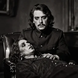 stalin, post mortem style photo, 1 9 0 0 - s, scary photo