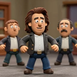 danny devito coneheads claymation slow motion action sequence, detailed facial expression, 1 9 8 0 aesthetic