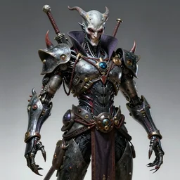 beautiful evil fantasy character portrait, ultra realistic, cyborg, wide angle, intricate details, ninja artifacts, highly detailed by peter mohrbacher, hajime sorayama, wayne barlowe, boris vallejo, aaron horkey, gaston bussiere, craig mullins