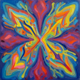 psychedelic abstract painting