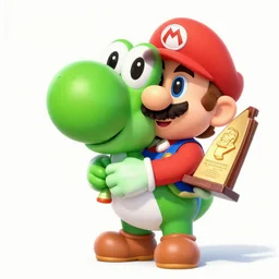 photo of yoshi from mario brothers accepting nobel prize, realistic, detailed,
