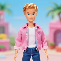 Roger Clark as a Barbie doll
