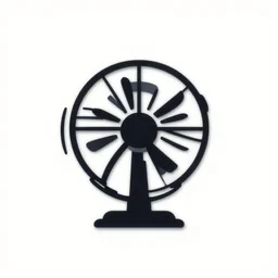 minimalist icon of a fan