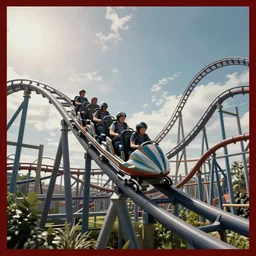roller coaster by disney concept artists, blunt borders, rule of thirds