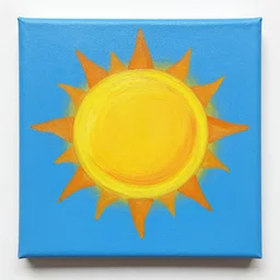 paint acrylic sunsat sky