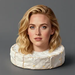 brie larson portrait made out of cheese, brie, concept art, matte painting