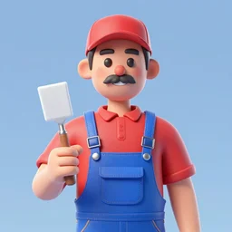 a man with a mustache wearing a red shirt, blue overalls, and a red cap, substance 3 d painter, pbr textures, physical based rendering, cinematic, hyper realism, high detail, octane render, unreal engine, 8 k, vibrant colors, smooth gradients, high contrast, depth of field, aperture f 2. 8