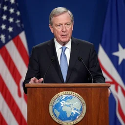 senator armstrong giving a speech about global warming
