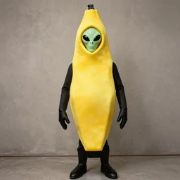 alien in banana suit
