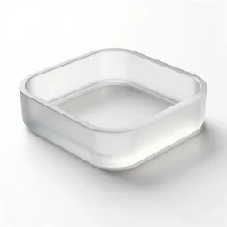 translucent trivet, clean 3d render, octane render, isolated on a pure white background, centered, entire object in frame, sharp focus, soft studio lighting