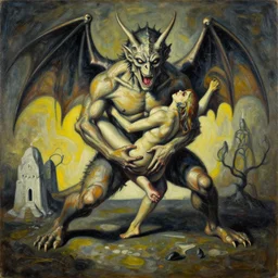 basilisk, pain, pleasure, suffering, adventure, love, abstract oil painting by mc escher and salvador dali and raqib shaw