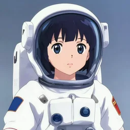anime portrait of a young astronaut girl, kyoto animation, last exile, blue submarine no. 6, katsura masakazu, tsutomu nihei, gustav klimt, loish, murata range, kawaii, manga, bright colors, beautiful, 3 5 mm lens, noir, vibrant, gradation, jean giraud, moebius, fantasy, smooth, ilya kuvshinov, ( ( space nebula background ) )