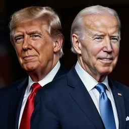 : obama trump and biden as Twin Peaks character designed by Rumiko Takahashi