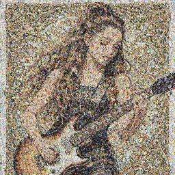 Ariana Grande playing electric guitar, manga, highly detailed, beauty, art by Takehiko Inoue, Artgerm, intricate, elegant, J. C. Leyendecker
