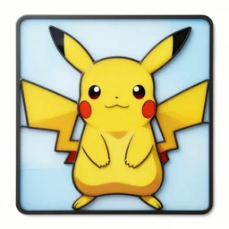 a stained glass Pikachu