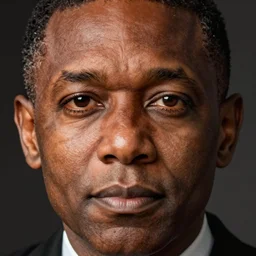 chief justice roberts by kehinde wiley and rembrandt. photorealistic facial features, detailed face, ultra high details, large, close - up.