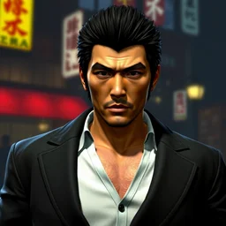 bruce lee in yakuza 0, in game screenshot