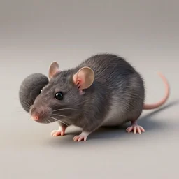 3 d, rat, photo realism