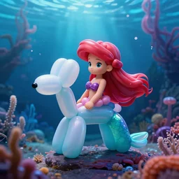 balloonanimals, under the sea, little mermaid magical kingdom,, dramatic lighting, beautiful - n 9!