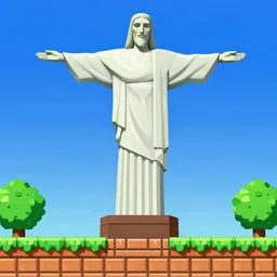 jesus christ the redeemer super mario 6 4 level, screenshot from super mario 6 4
