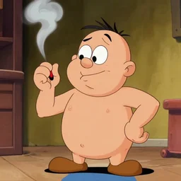 still of max from sam and max smoking