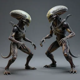aliens brainsuckers fights with star wars creature, perfect faces, cinematic, fine details, studio lighting, subtle shadows, rendered in vue, art by katsuya terada and ralph mcquarrie, photorealism, hyper realism, mental ray render, hyper detailed, canon eos r 3, f / 1. 4, iso 2 0 0, 1 / 1 6 0 s, medium shot, 8 k, raw, unedited, in - frame,