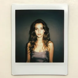 a polaroid photo of alcina dimitrescu
