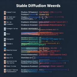 a visual representation of Stable Diffusion weights