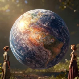 the universe is a spheroid region 7 0 5 meters in diameter, sunlight study, art nouveau, by rachel ruysch and ( ( ( ( ( ( ( thomas cole ) ) ) ) ) ) ) and ( ( ( ( lisa frank ) ) ) ), bokeh, 8 k, octane render