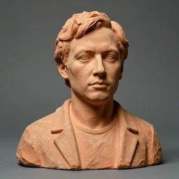 vintage color photo of a vitalik buterin terracotta sculpture, image by werner herzog