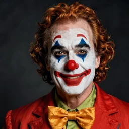 rudy guliani, clown portrait