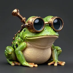 a profile picture of a frog with steampunk googles, by ROSS tran, 4k