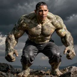 Obama as the hulk