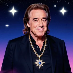 danny devito in the starry sky boho channel accessories star sparkles sharp focus d _ d epic retrowave art masterpiece trending on