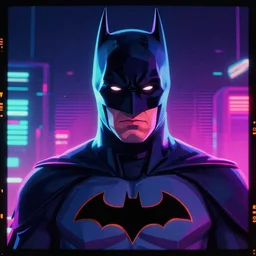 batman portrait, vaporwave, synthwave, neon, vector graphics, cinematic, volumetric lighting, f 8 aperture, cinematic eastman 5 3 8 4 film