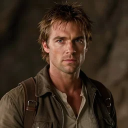Live Action Still of Jerma in Raiders of the Lost Ark, real life, hyperrealistic, ultra realistic, realistic, highly detailed, epic, HD quality, 8k resolution, body and headshot, film still