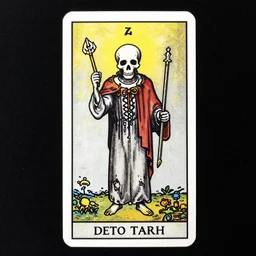 a photo of the death tarot card