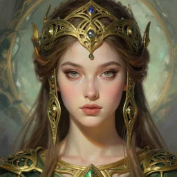 celtic princess, gorgeous, close - up portrait, intricate, elegant, volumetric lighting, scenery, digital painting, highly detailed, artstation, sharp focus, illustration, concept art, ruan jia, steve mccurry