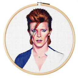 david bowie cross stitch