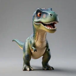 a portrait of a dinosaur, central composition, very cartoon, shape focus, high detailed, by peter brown studio