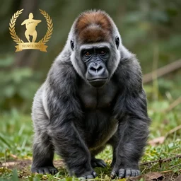 a gorilla kitten, 8 k, 4 k, professional photography, award winning photo