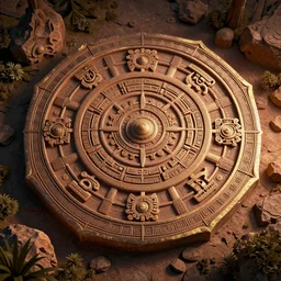 a beautiful Inca Mandala, octane render, hyper-detailed environment, photorealism, hyper realistic, no blur, 16k